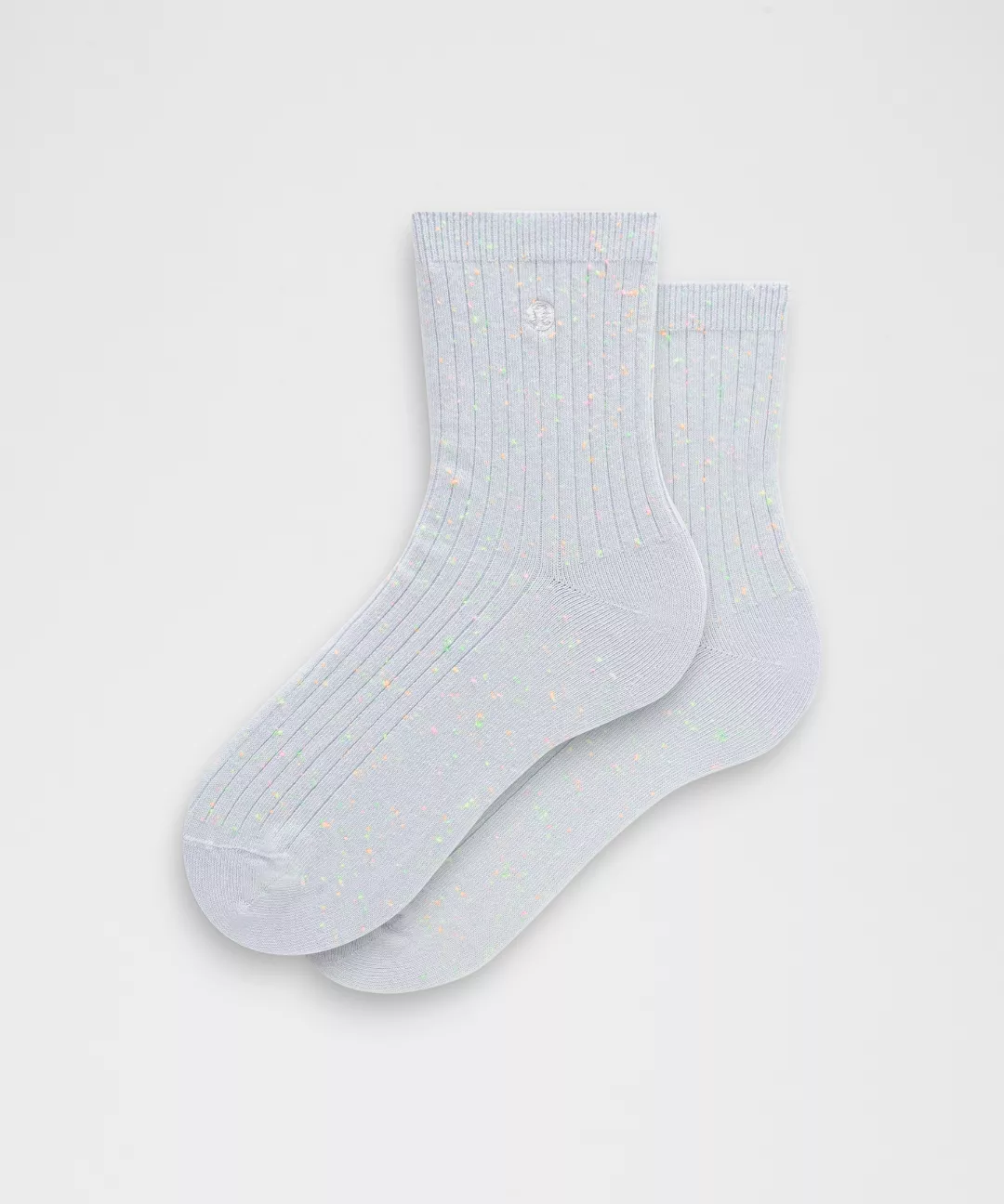Unisex Neon Speckled Quarter Socks