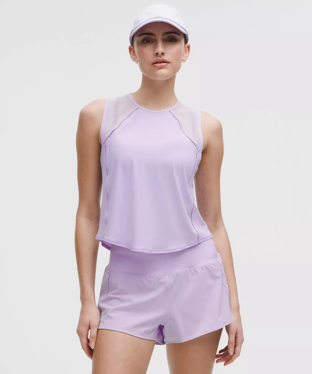 Sculpt Cropped Tank Top *Lace Trim