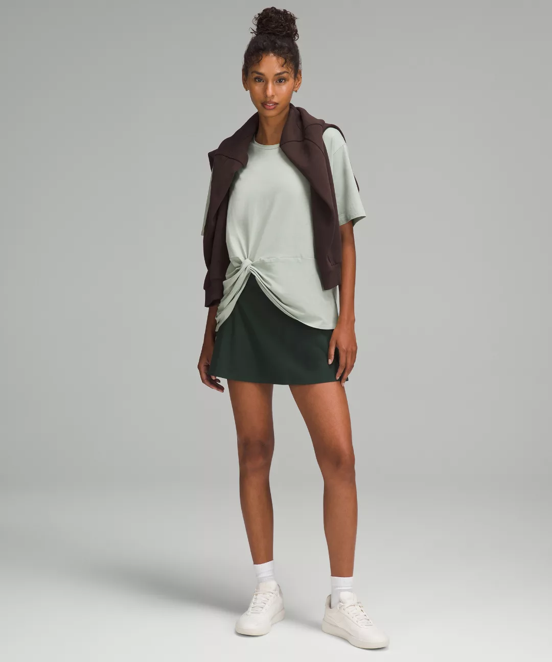 Twist-Front Oversized T-Shirt