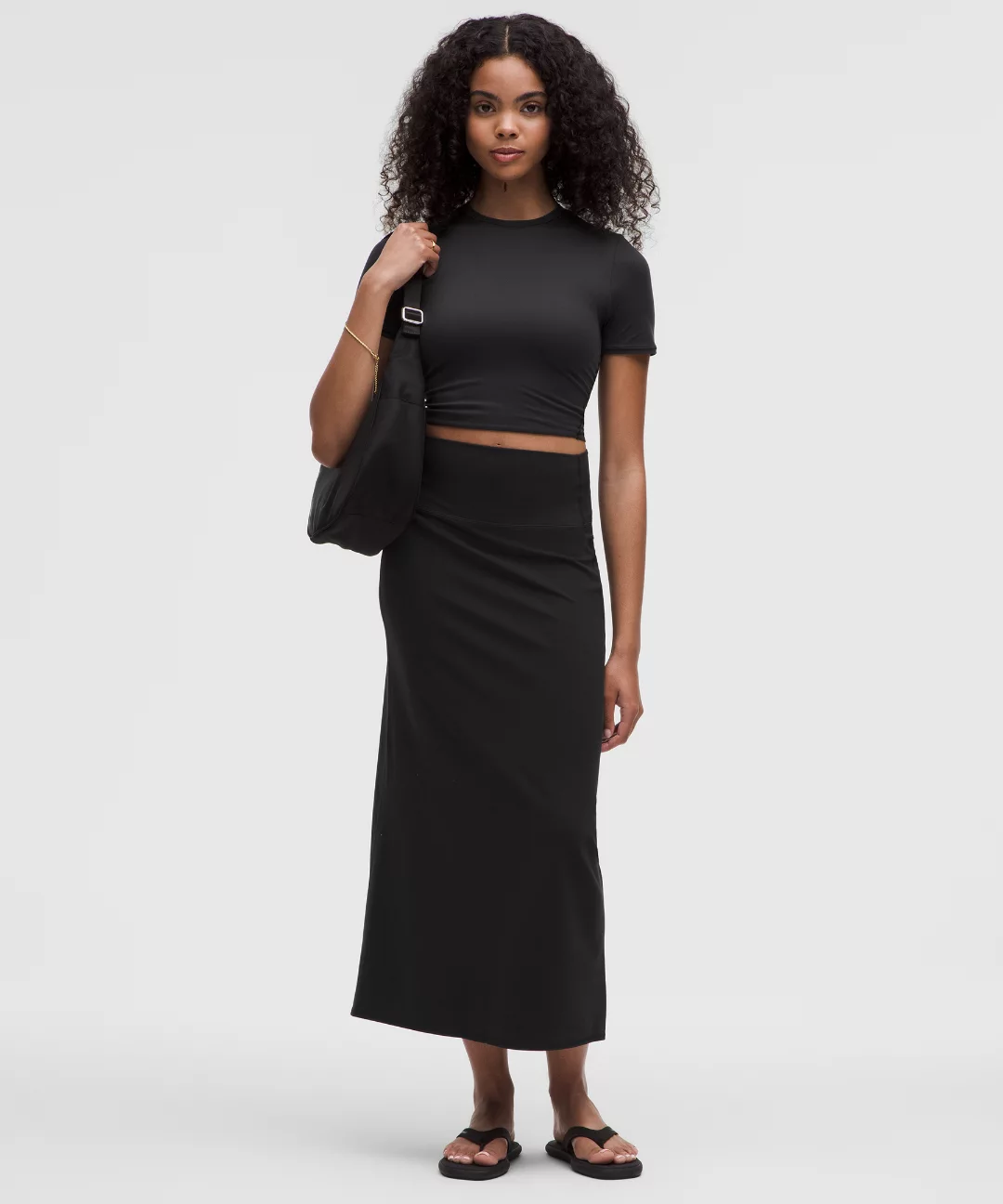 Nulu Slim-Fit High-Rise Maxi Skirt