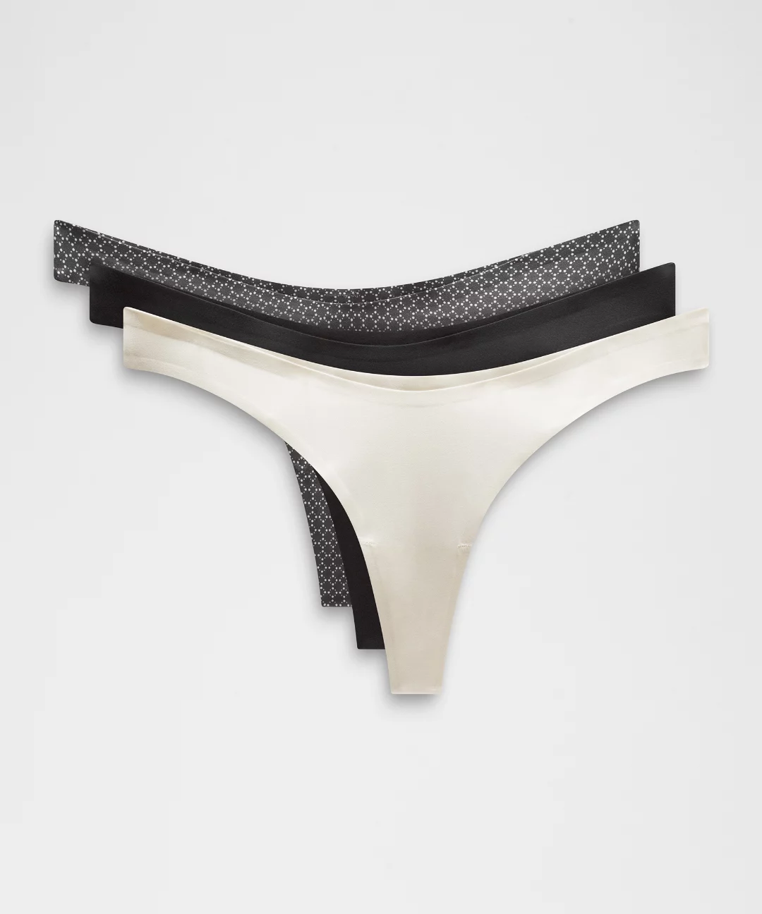 Wundermost Ultra-Soft Nulu Dipped-Waist Thong Underwear *3 Pack