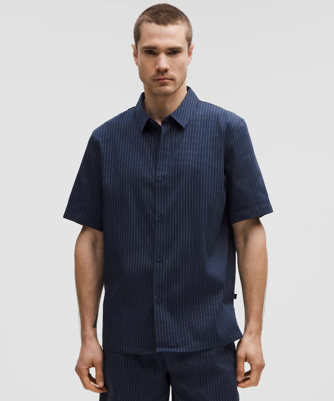 Relaxed-Fit Short-Sleeve Button Up Shirt