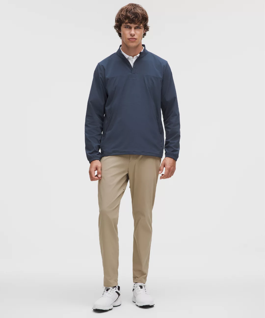 Windproof Golf Pullover Quarter-Zip Jacket