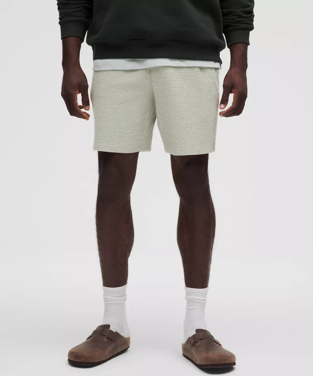 Textured Double-Knit Cotton Short 7"