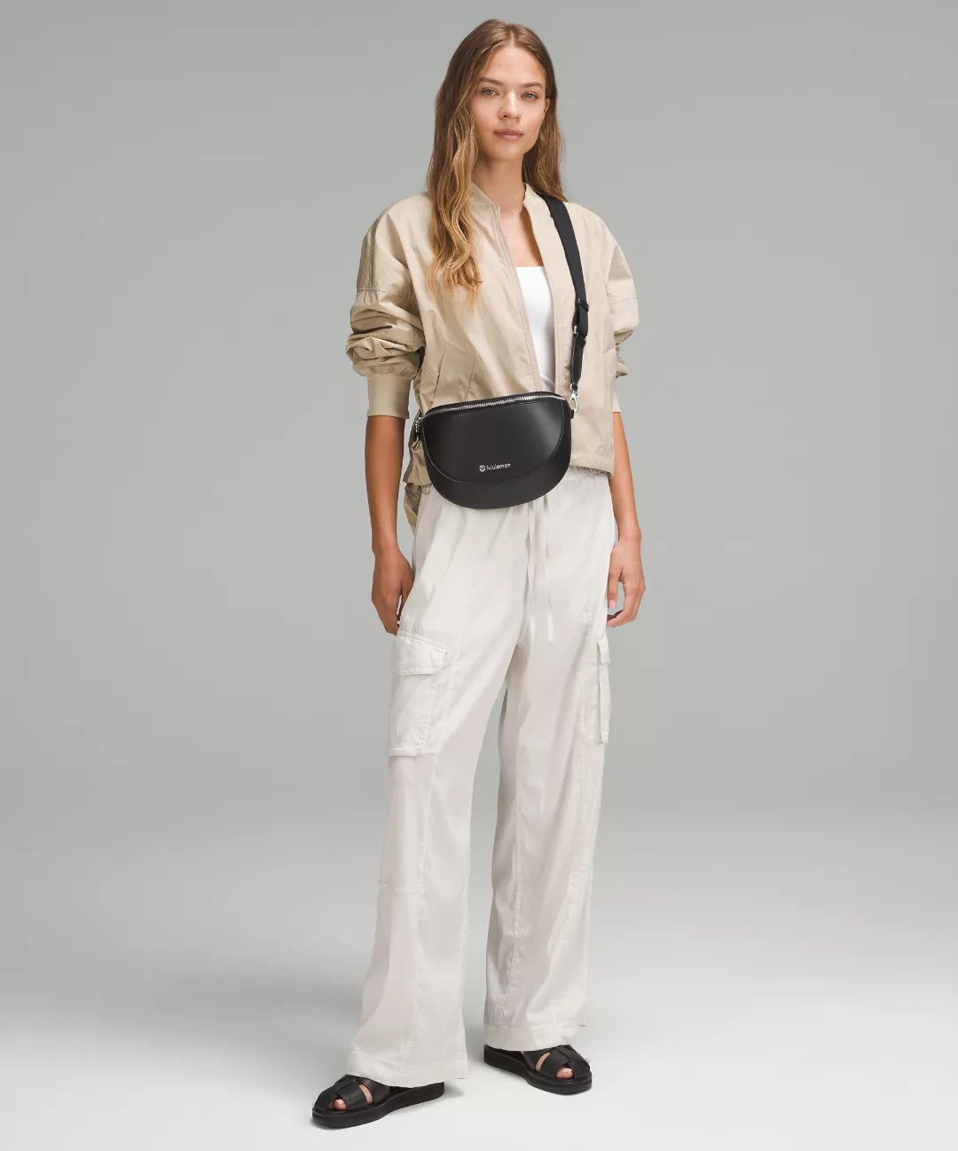 Leather Alternative Saddle Crossbody Bag 2L