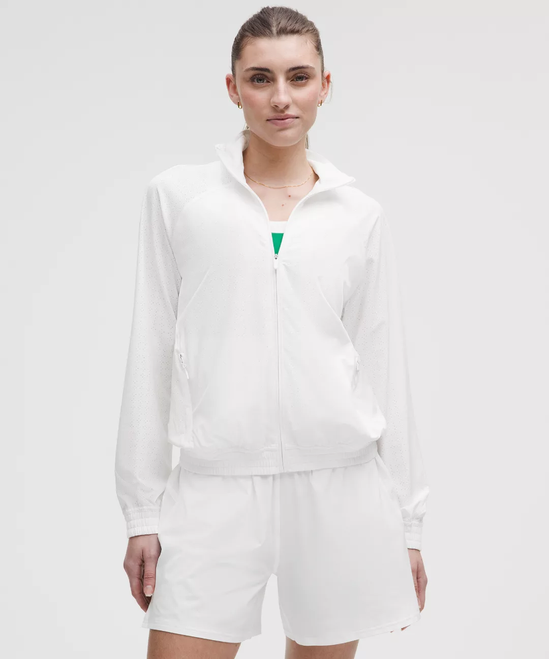 Adapted State Perforated Track Jacket