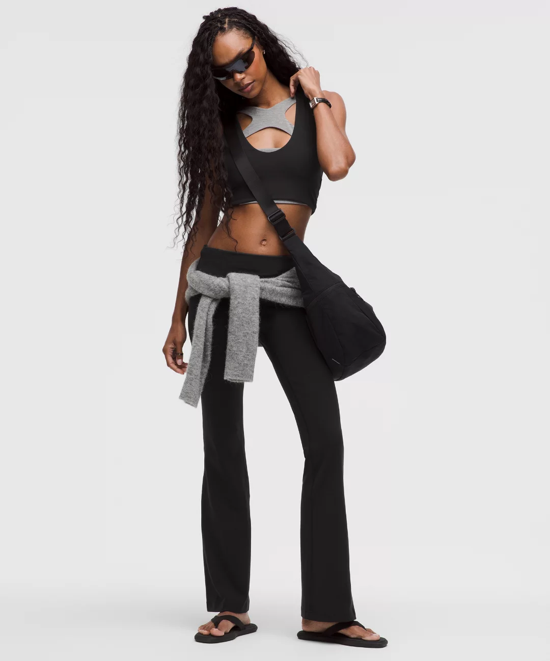 Groove Nulu Foldover-Waist Flared Pant