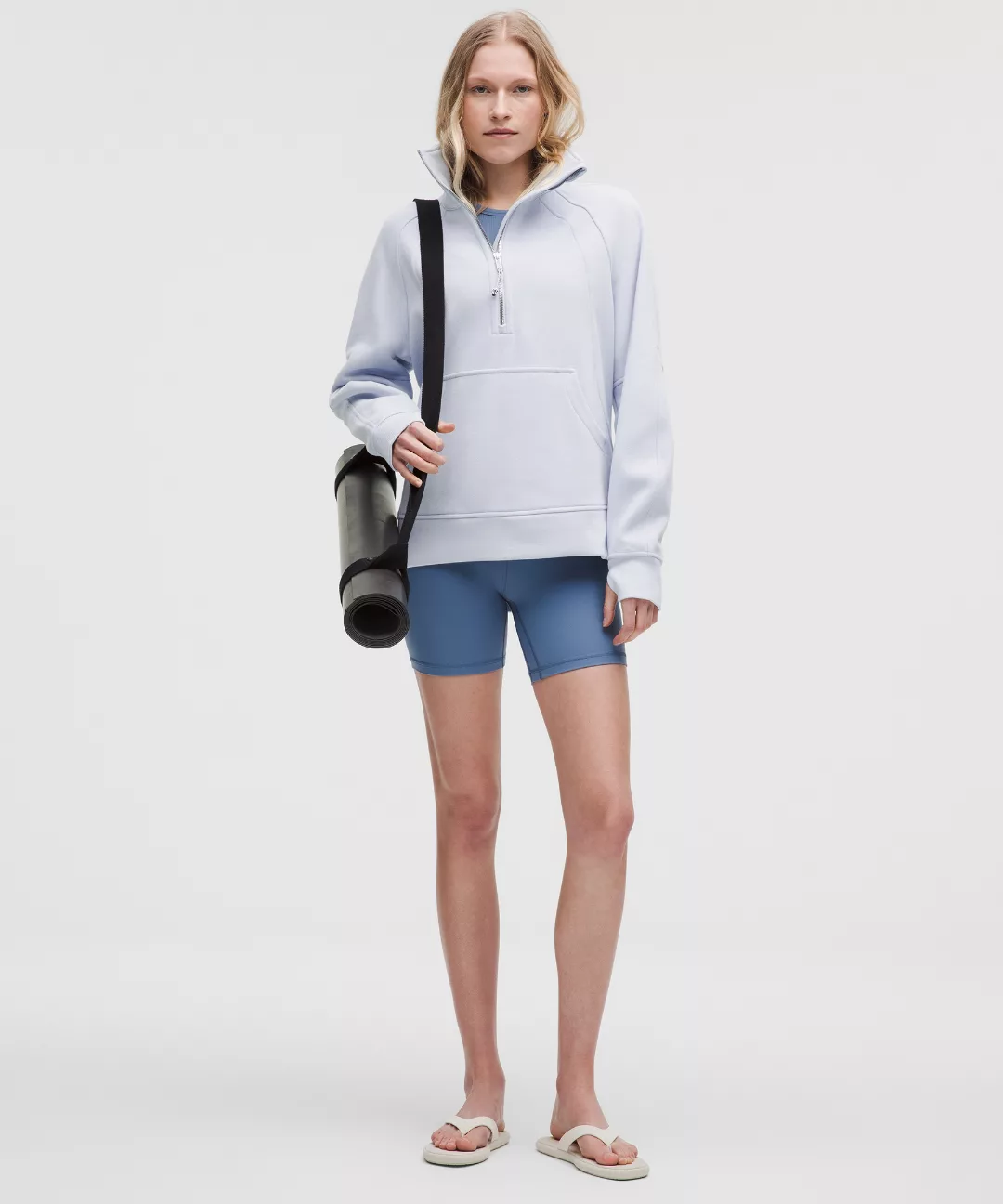 Scuba Oversized Funnel-Neck Half Zip *Long