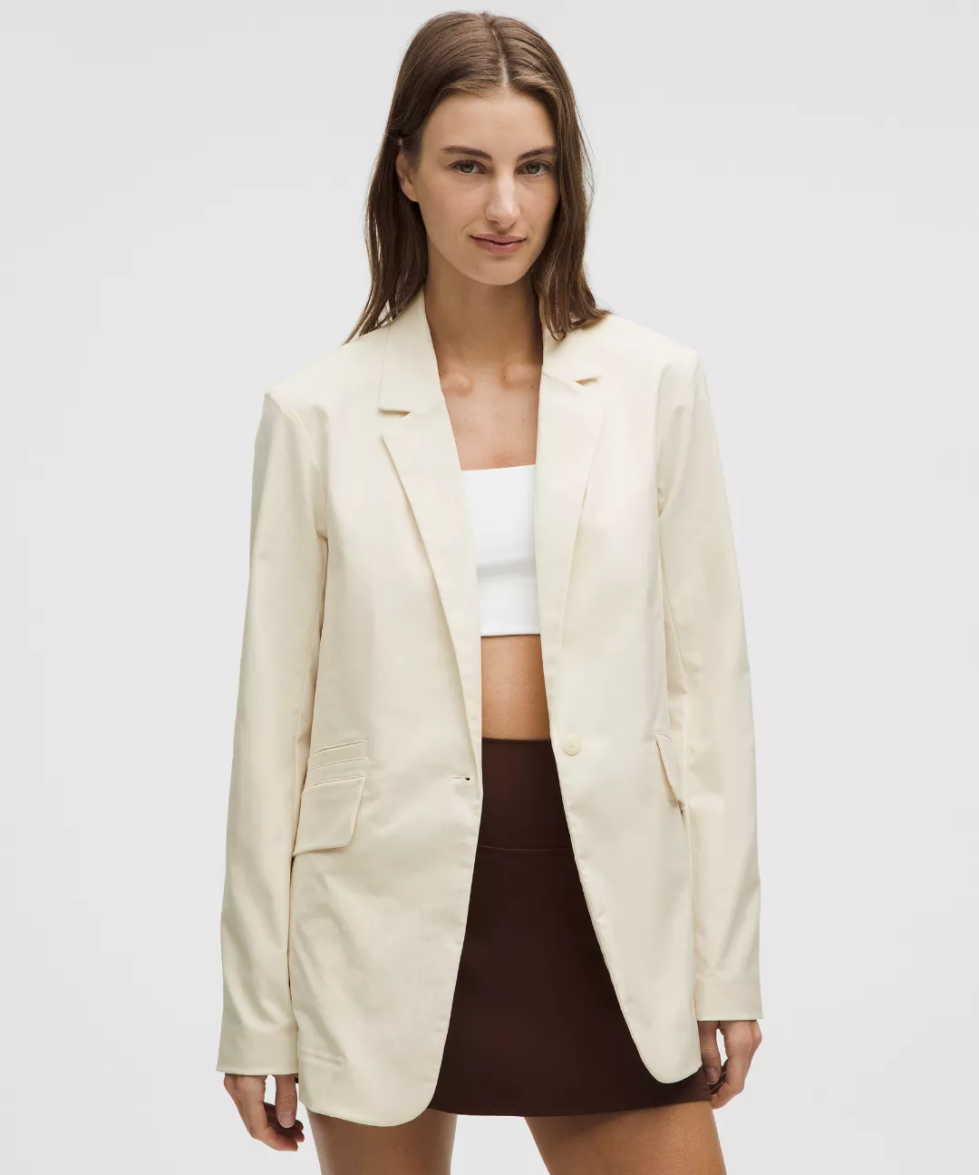 Relaxed-Fit Twill Blazer