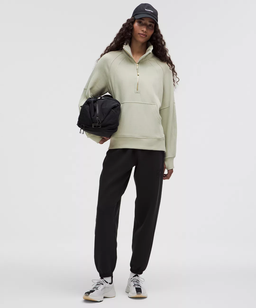 Scuba Oversized Funnel-Neck Half Zip *Long