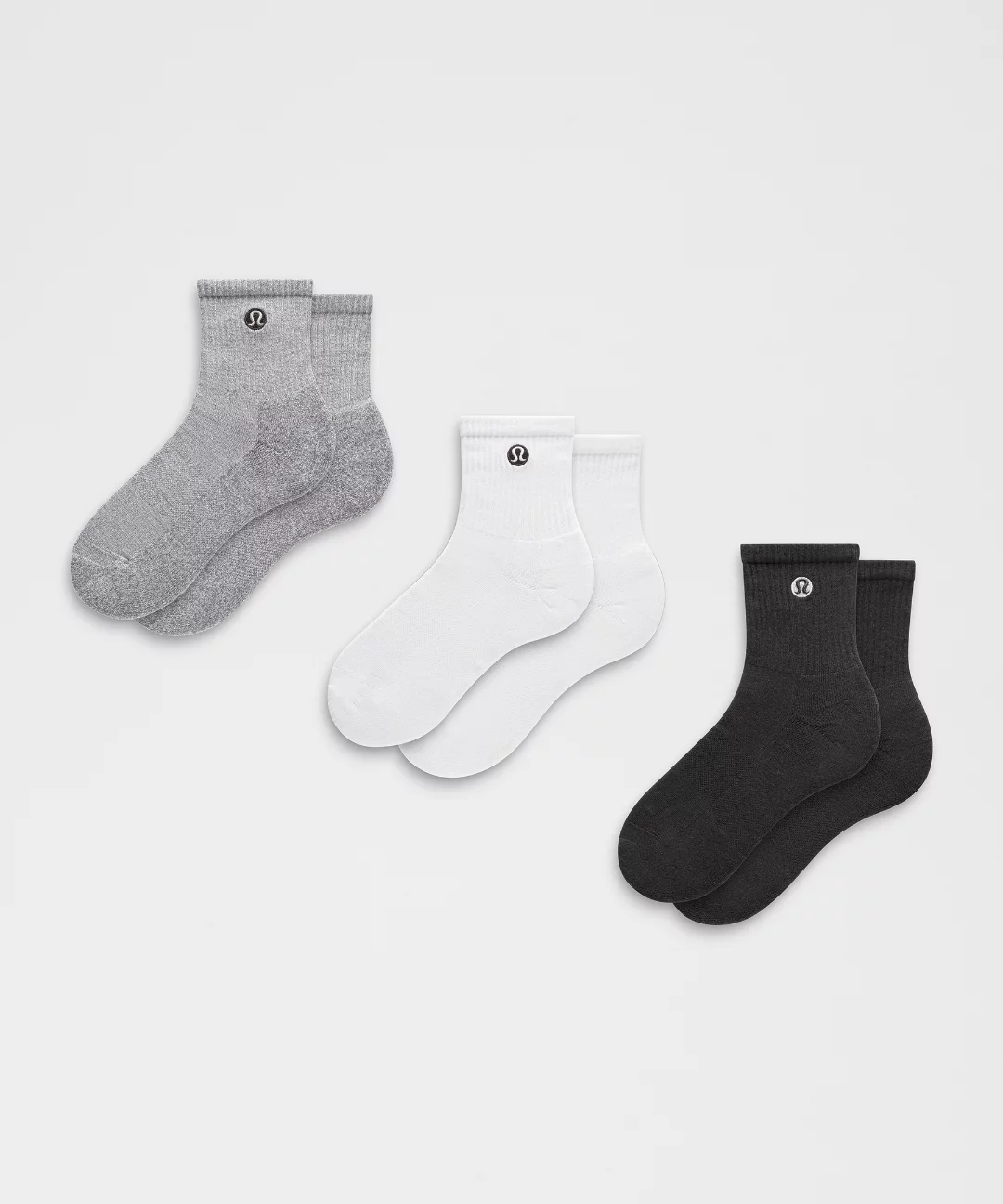 Unisex Daily Essential Quarter Socks *3 Pack