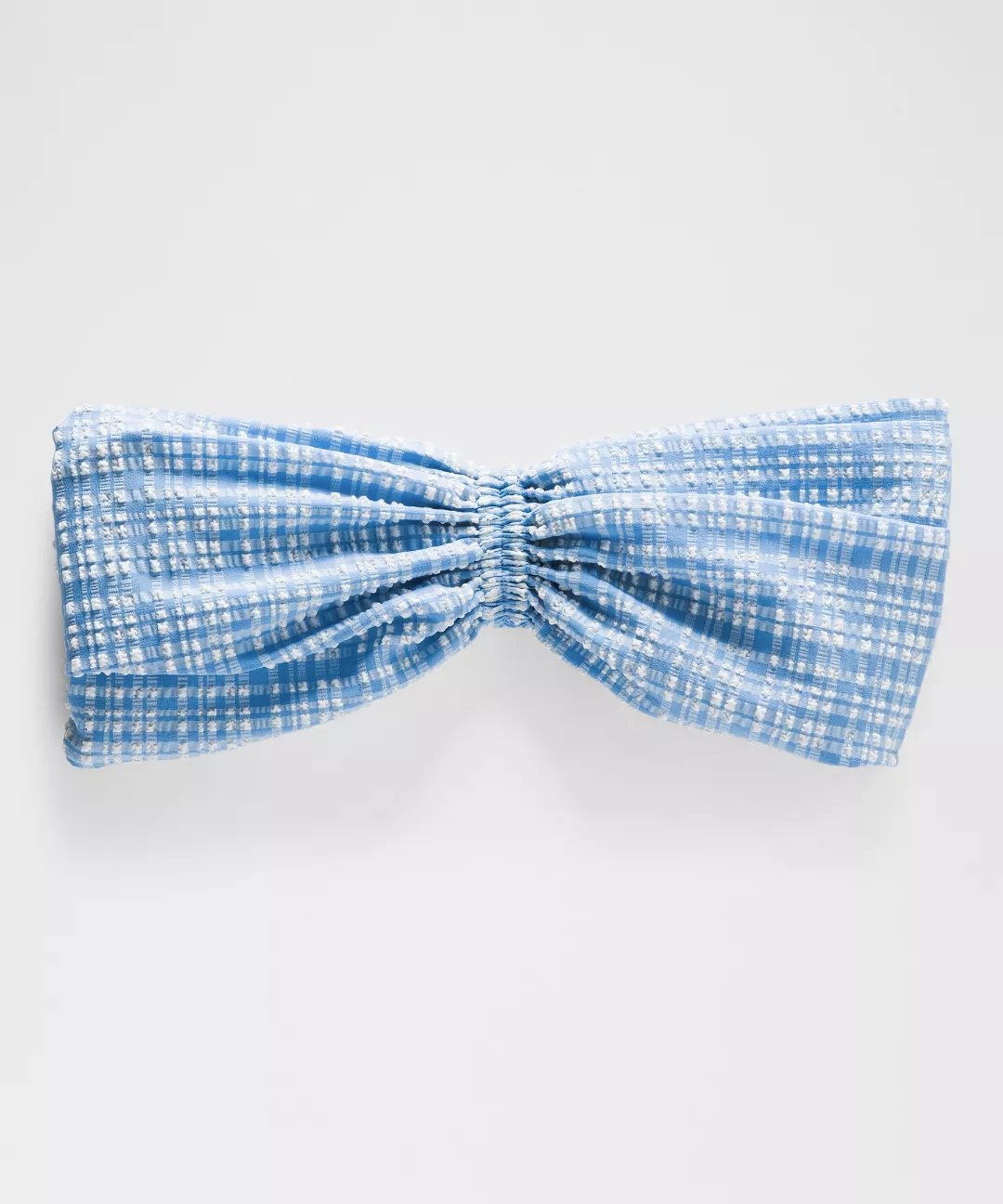 Women's Seersucker Check Gathered Headband