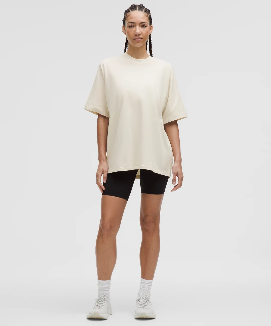 Cotton Jersey Oversized Short-Sleeve Shirt