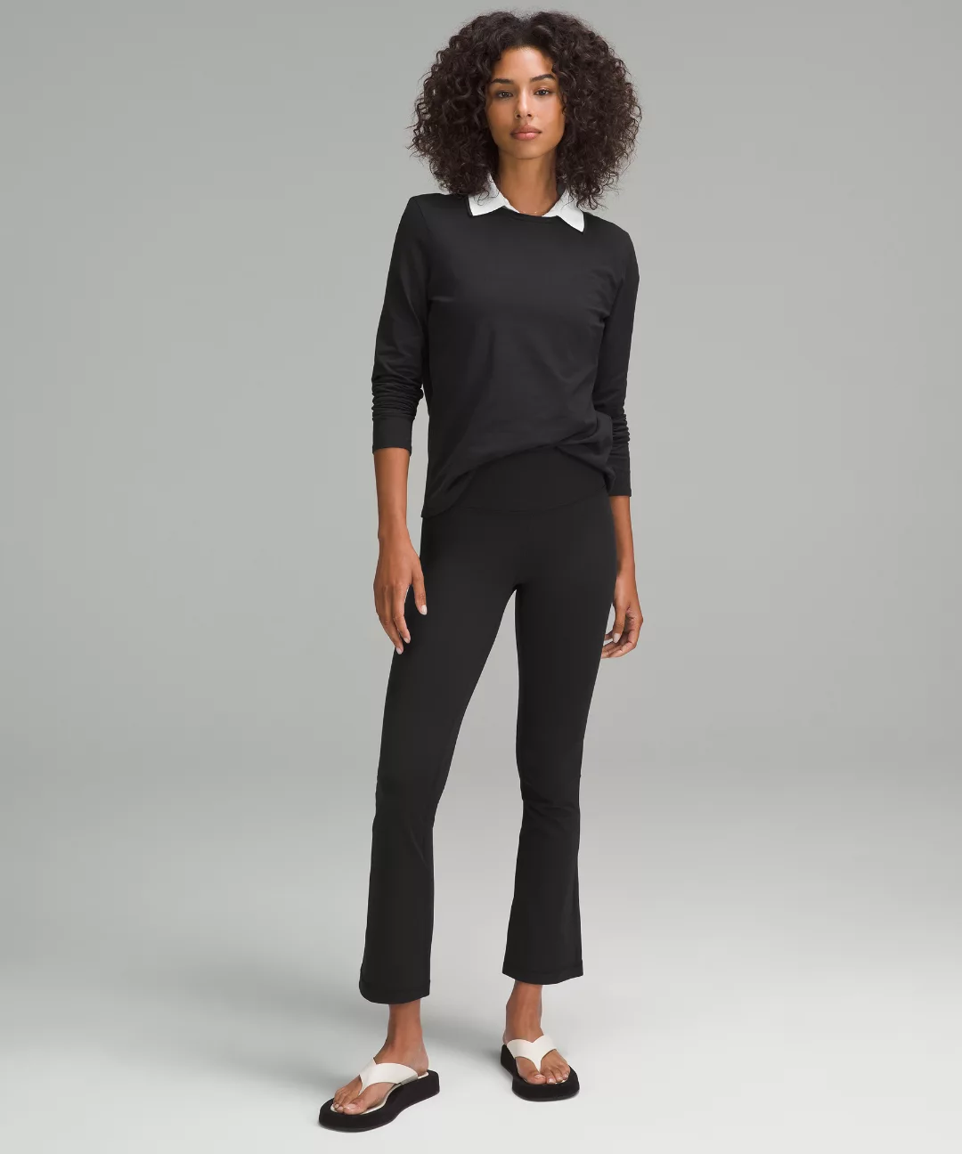 Organic Cotton Crewneck Long-Sleeve Shirt