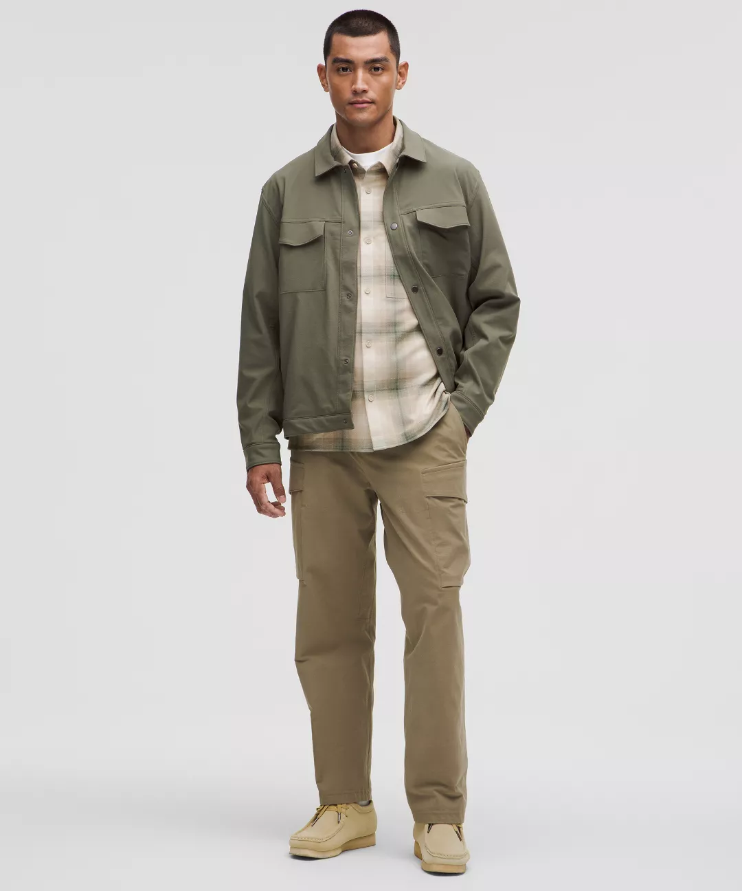 Brushed Woven Overshirt