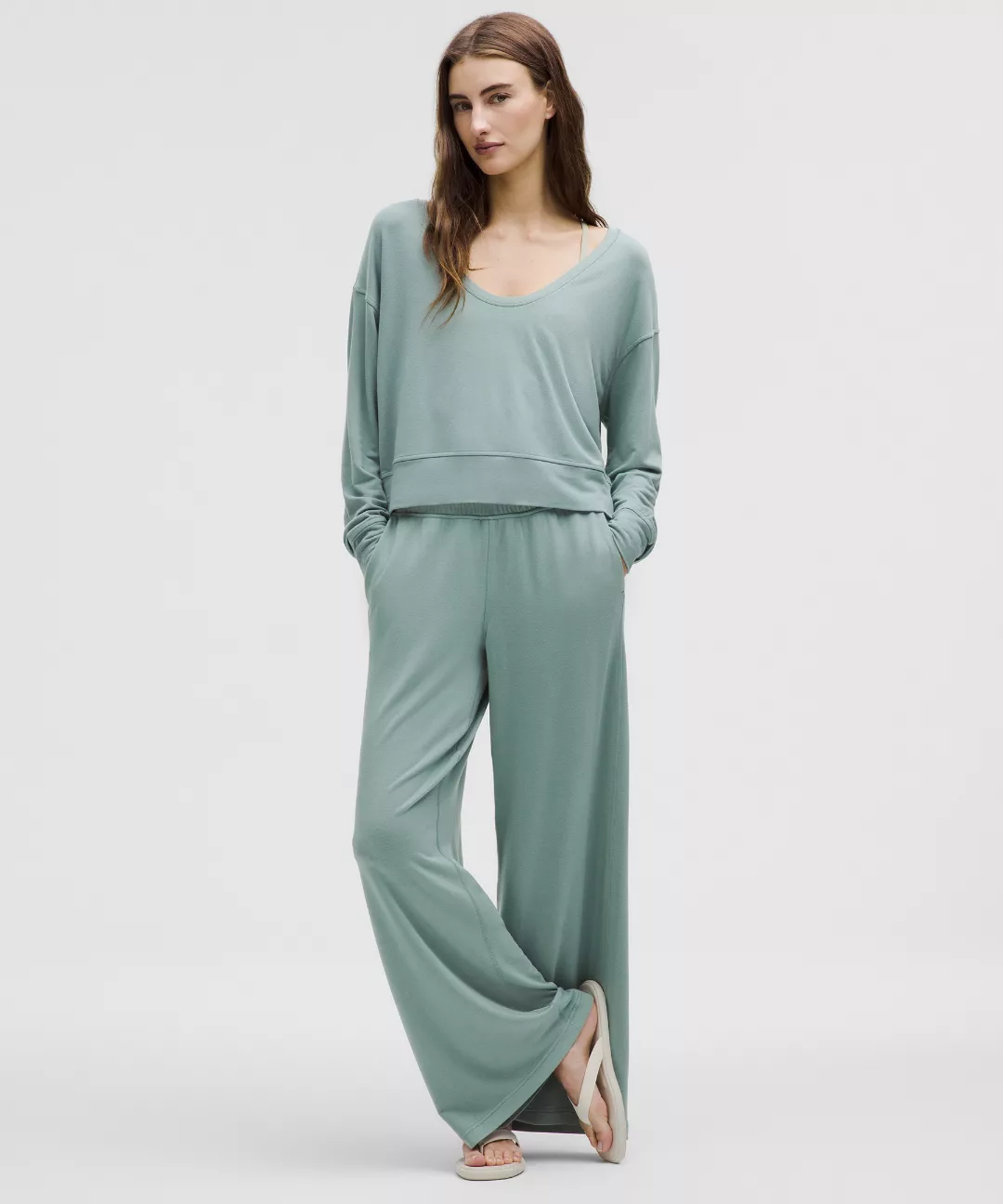 BeCalm Scoop-Neck Pullover