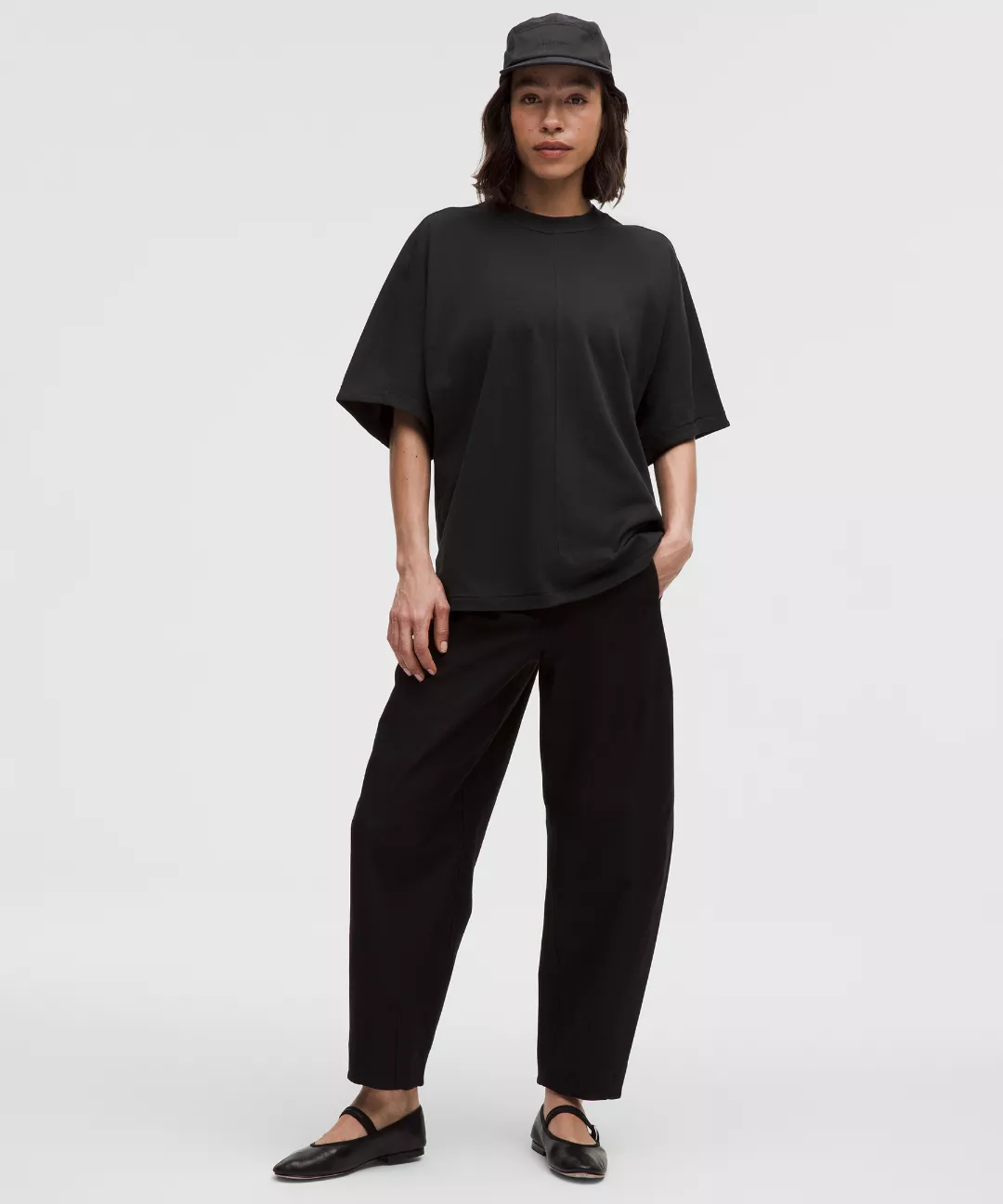 Cotton Jersey Oversized Dolman Tee *Stitch Detail