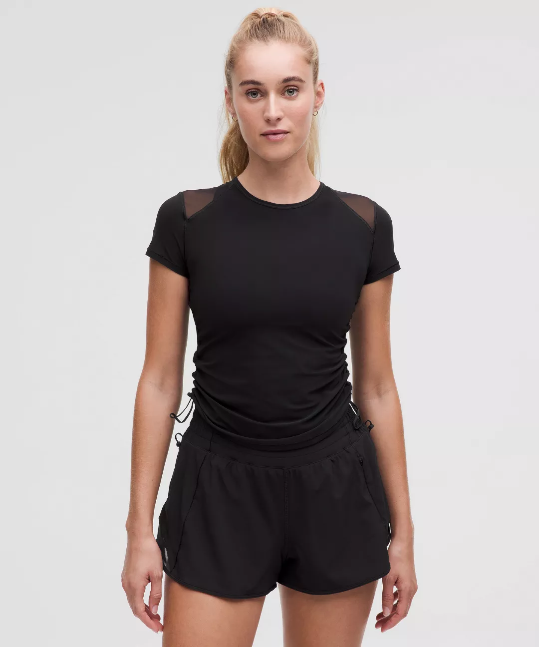 Sculpt Cinched Short-Sleeve Shirt