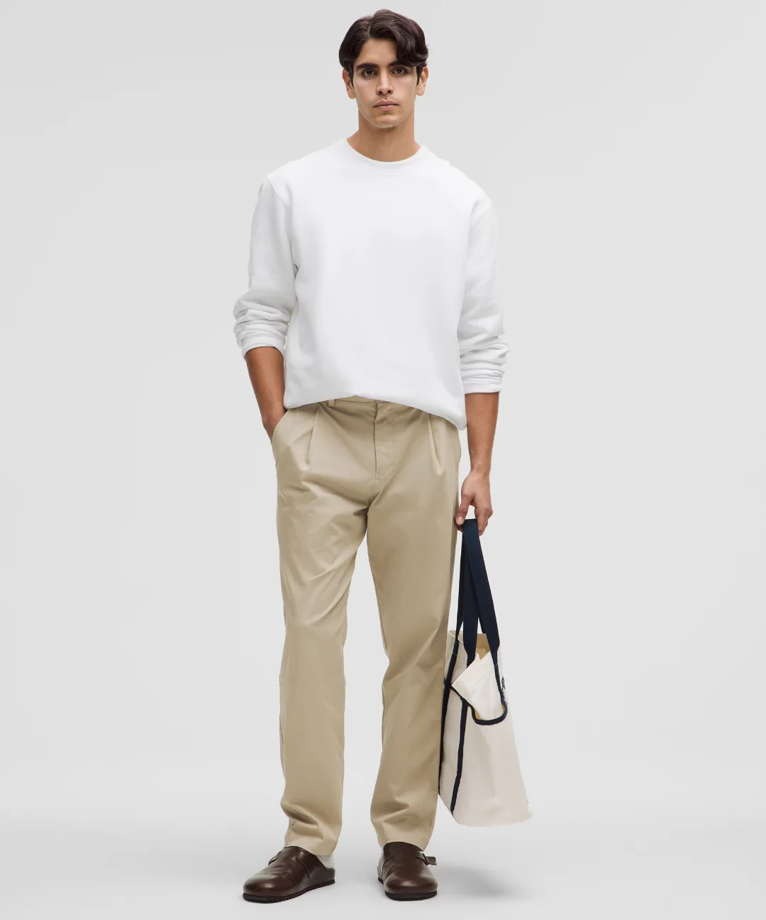 Cotton Twill Pleat-Front Trouser *Regular