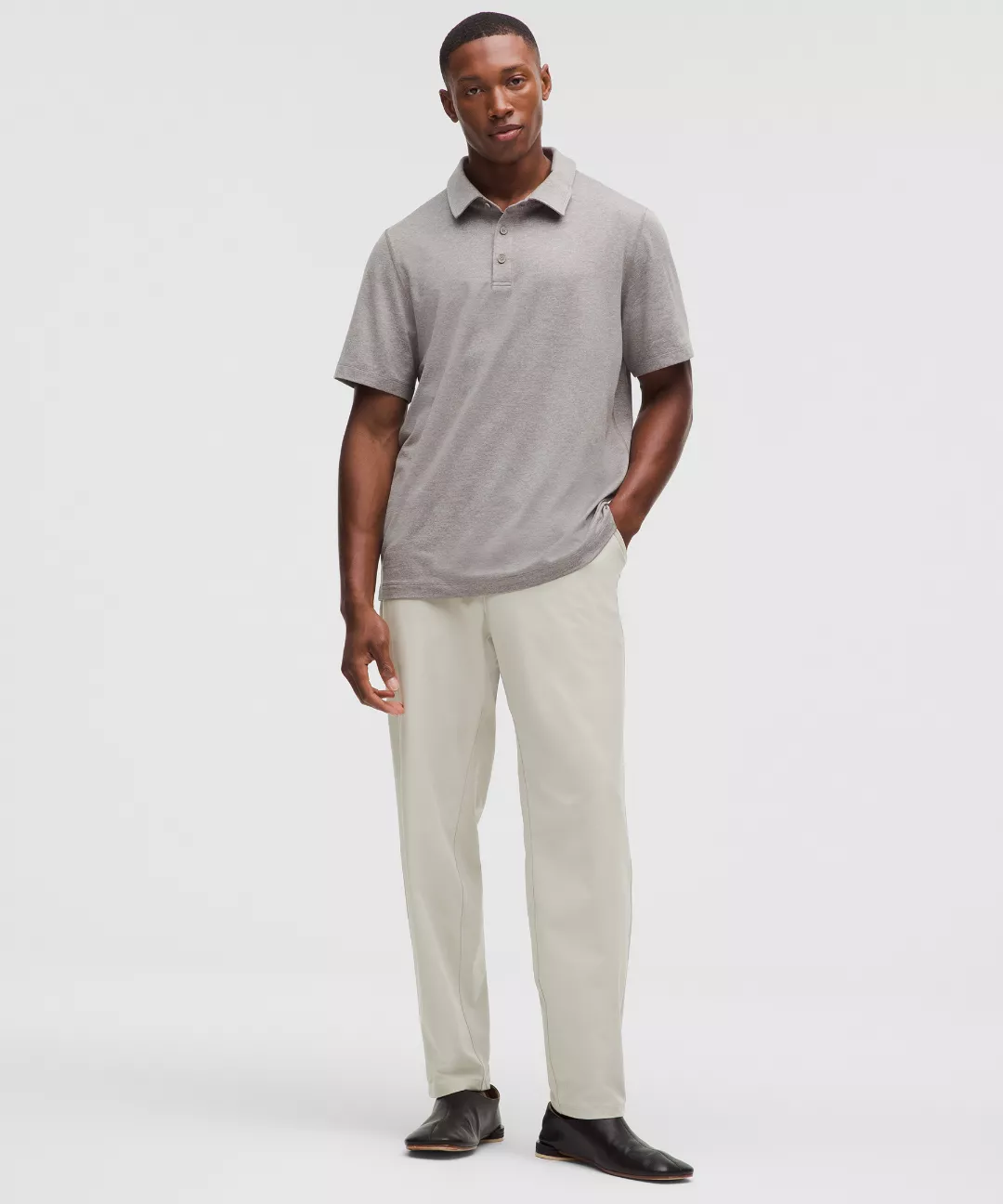 Soft Jersey Short-Sleeve Polo Shirt