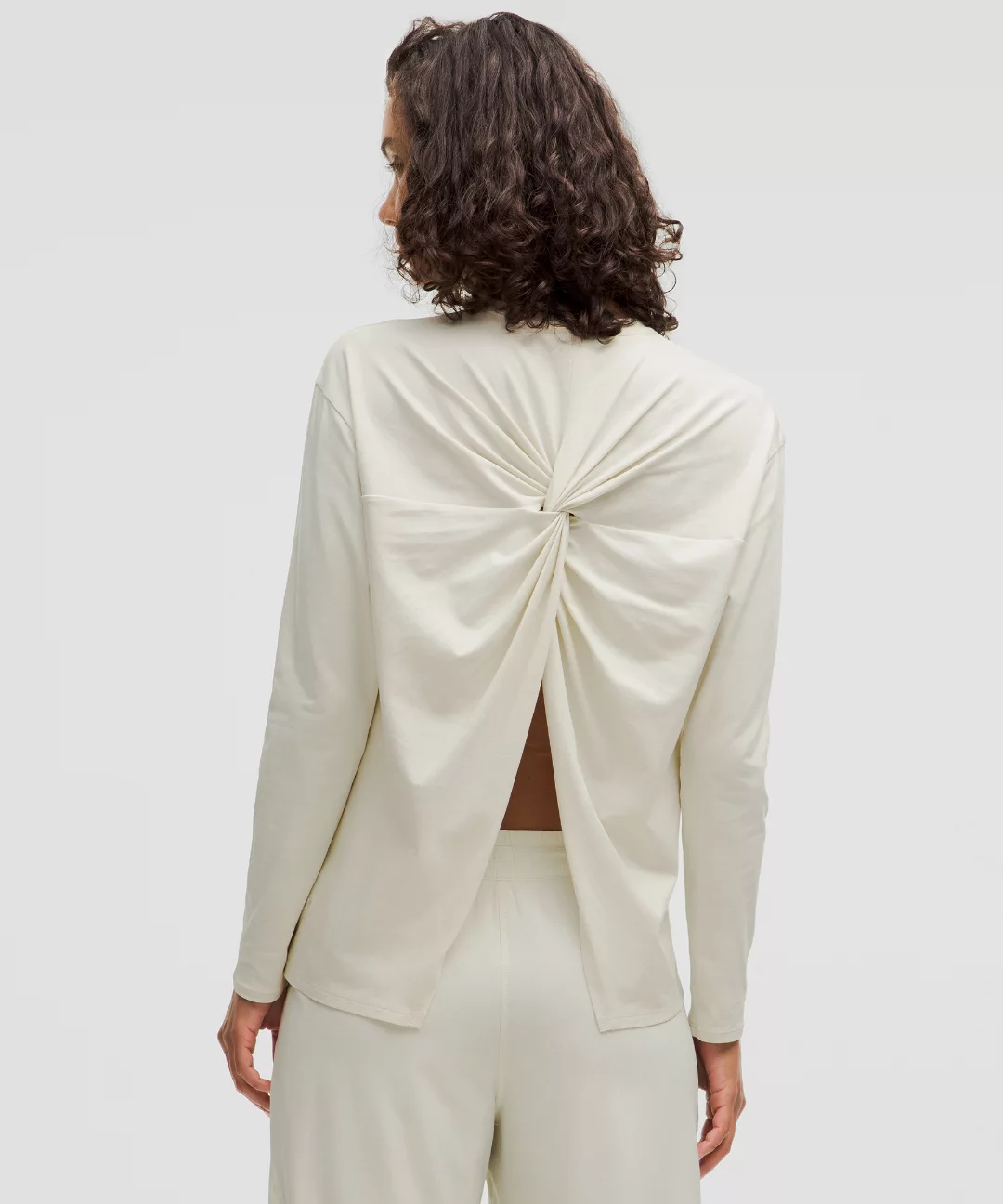 Twist-Back Relaxed-Fit Long-Sleeve Shirt