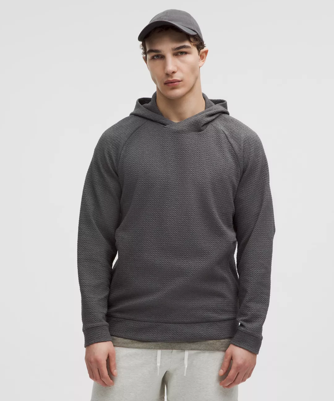 Textured Double-Knit Cotton Hoodie