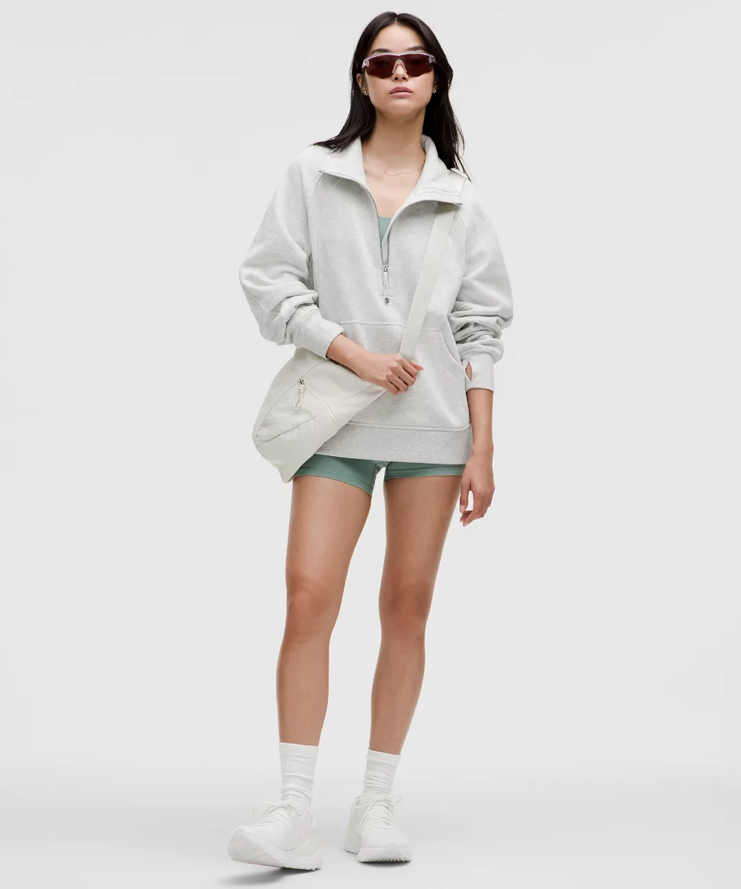Scuba Oversized Funnel-Neck Half Zip *Long