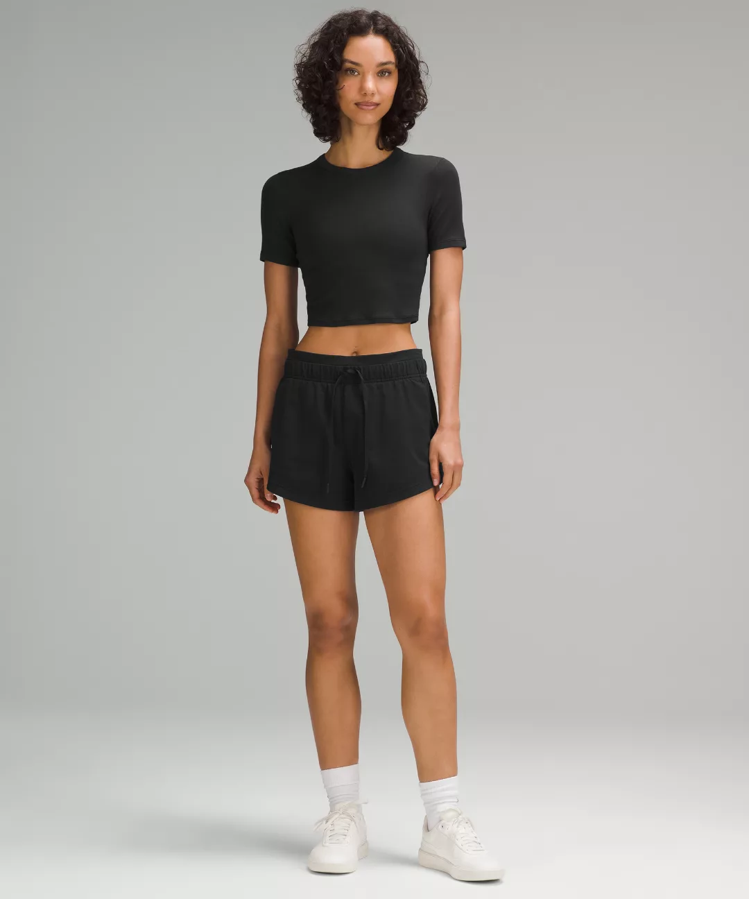 Hold Tight Straight-Hem Cropped T-Shirt