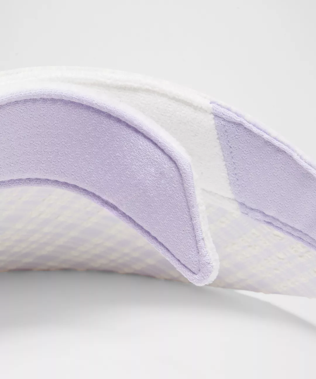 Women's Seersucker Check Removable Sweatband Visor