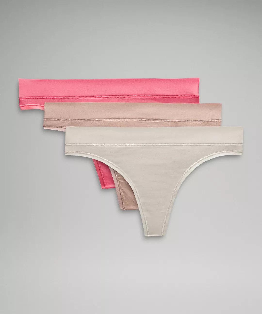 UnderEase Mid-Rise Thong Underwear *3 Pack