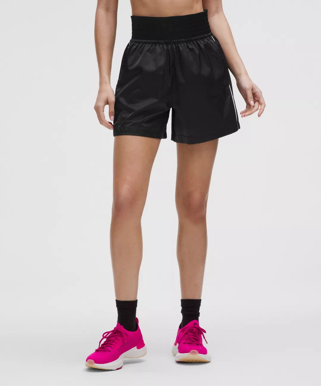 Stretch Satin Nylon Super-High-Rise Short 5"