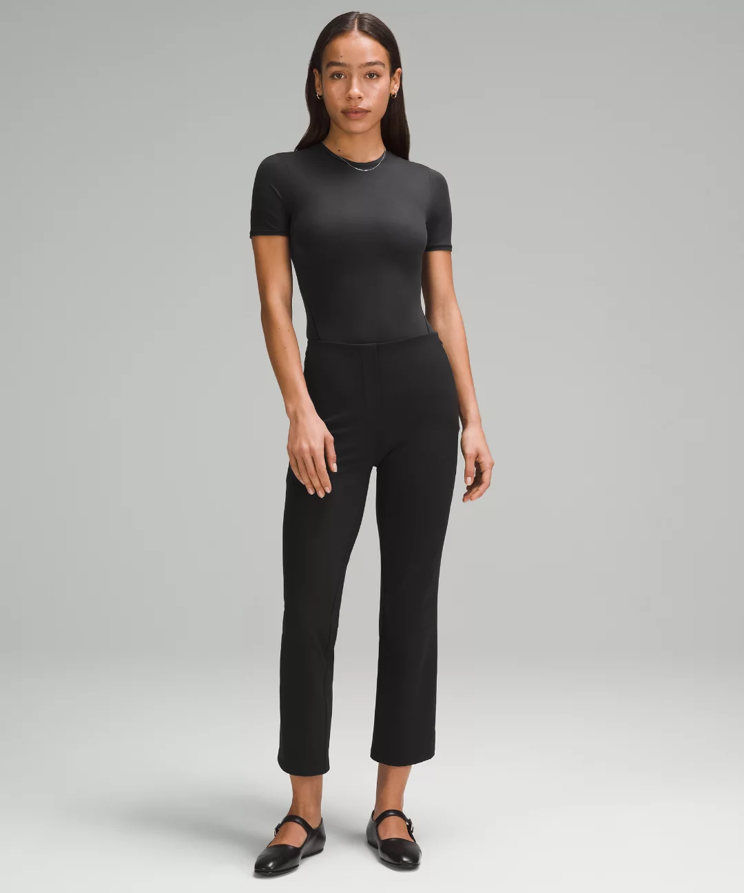 Smooth Fit Pull-On High-Rise Cropped Pant