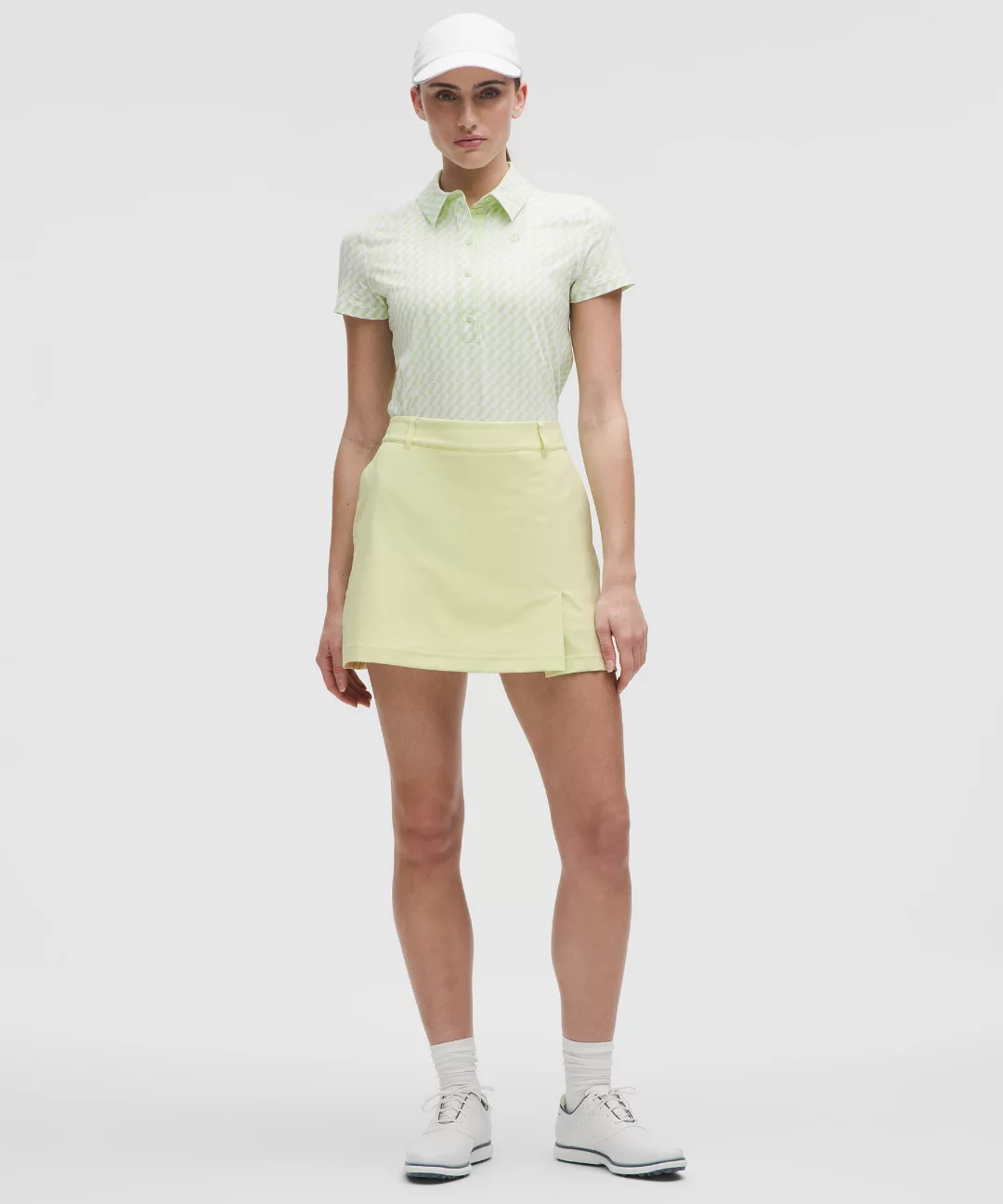 Stretch Twill Front Pleat Golf Skirt
