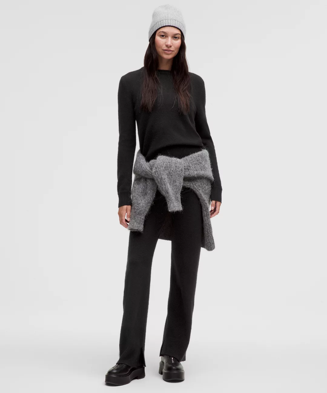 Cashmere Straight Leg Pant