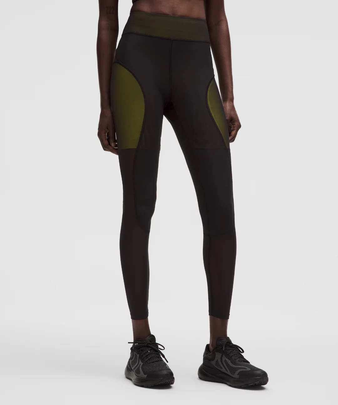 Mesh-Panelled High-Rise Tight 28"