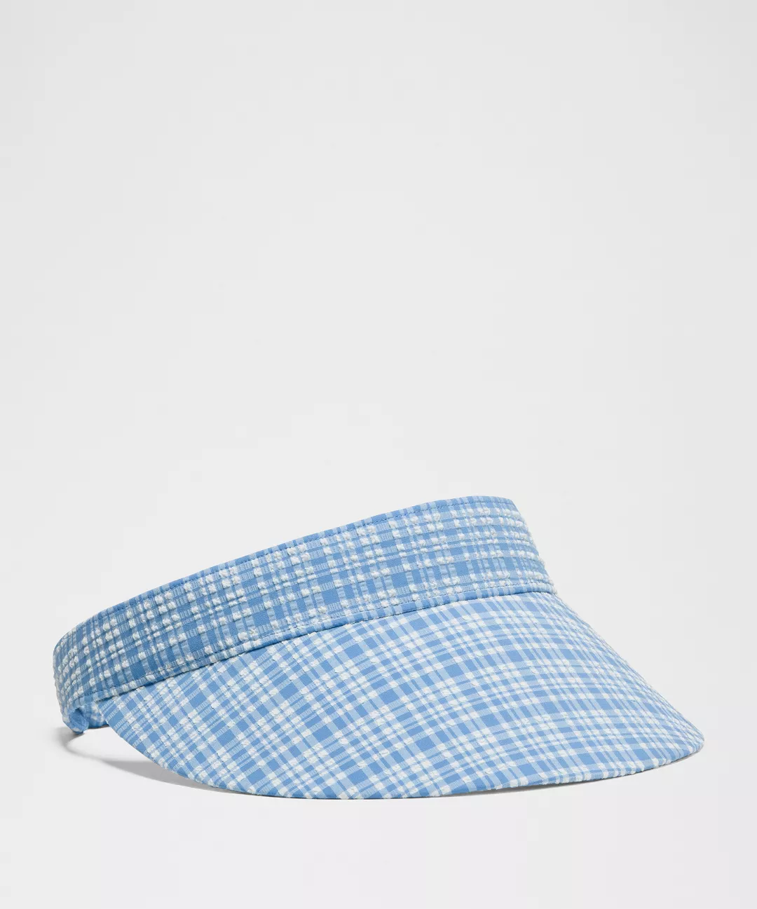 Women's Seersucker Check Removable Sweatband Visor