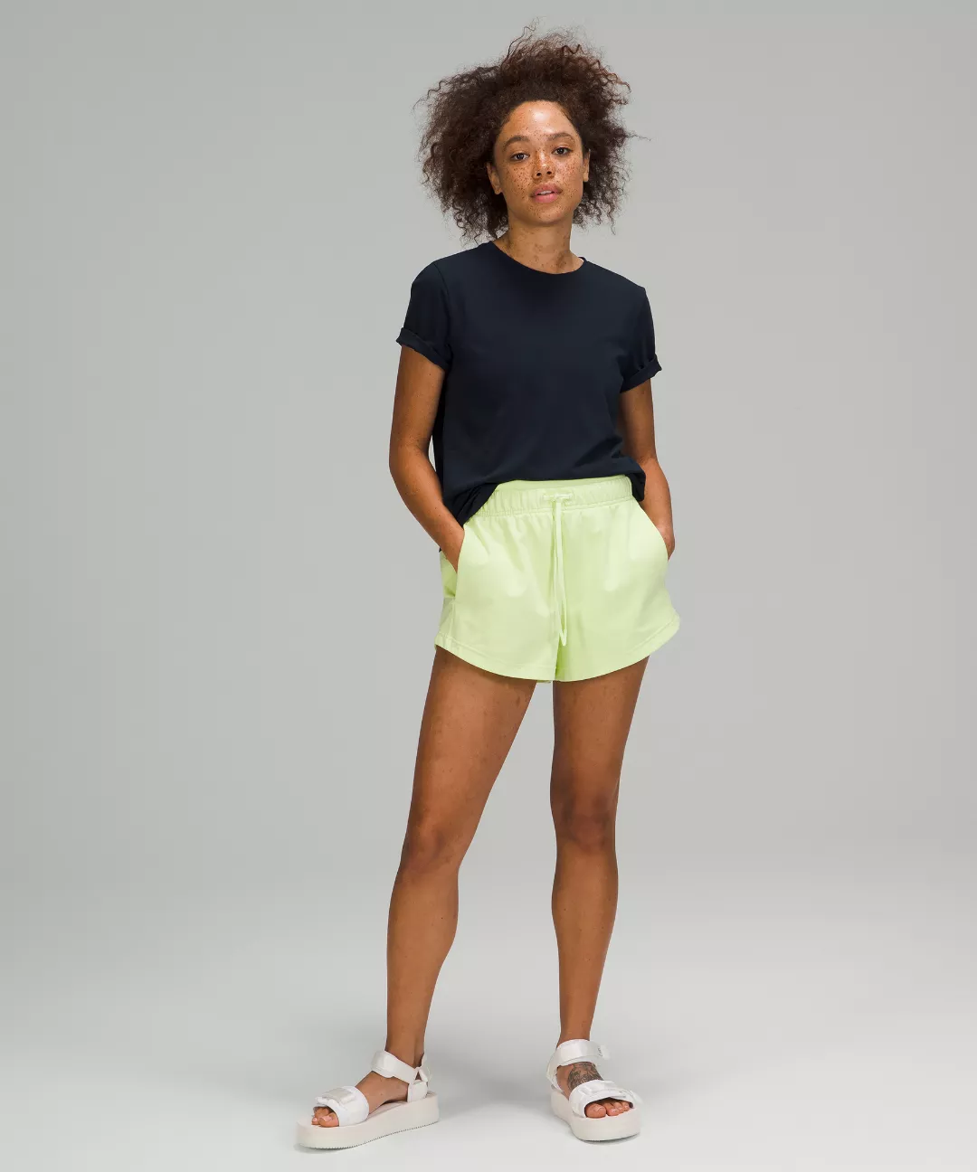 Love Curved-Hem Crewneck T-Shirt