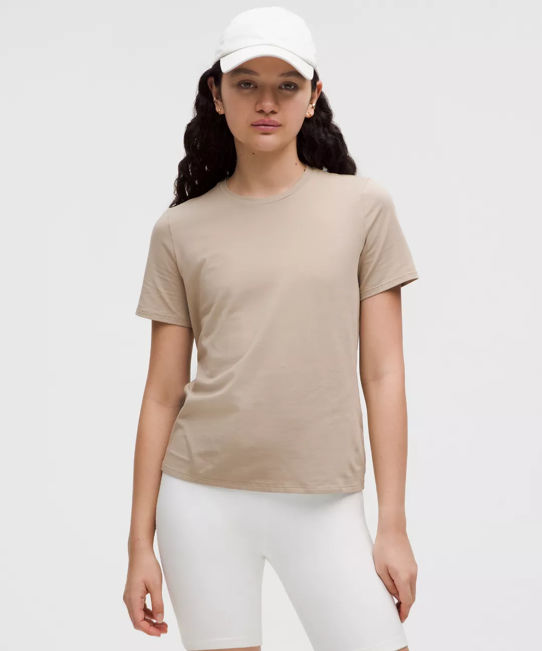 Organic Cotton Straight-Hem Crewneck T-Shirt