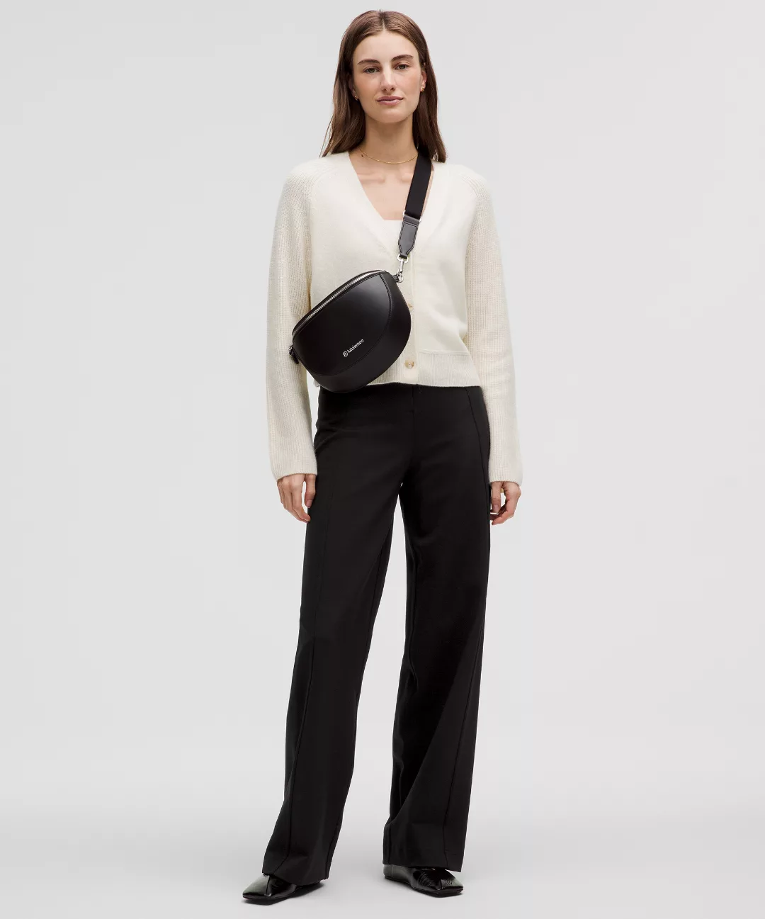 Stretch Knit Straight-Leg Pull-On Pant