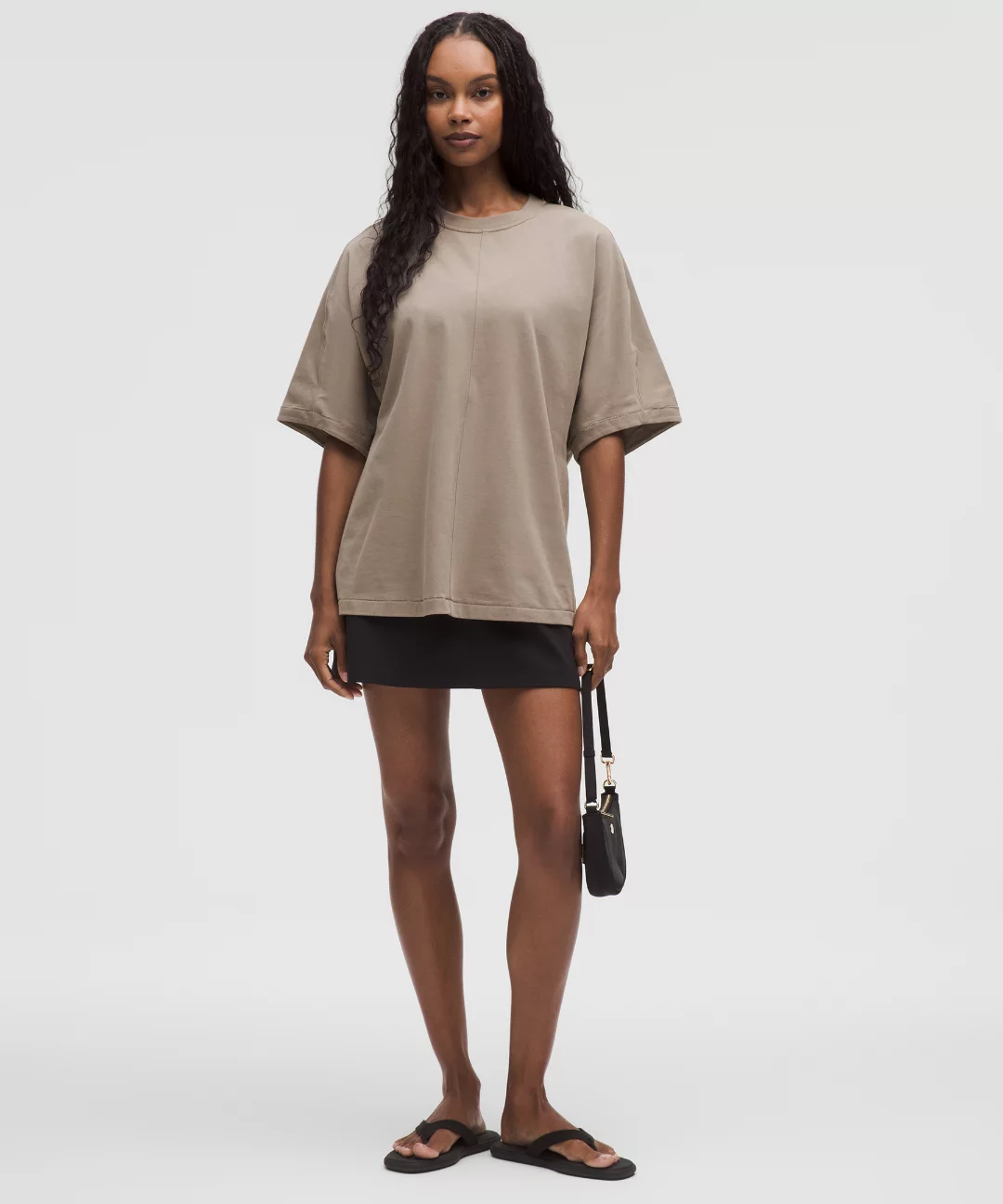 Cotton Jersey Oversized Dolman Tee *Stitch Detail