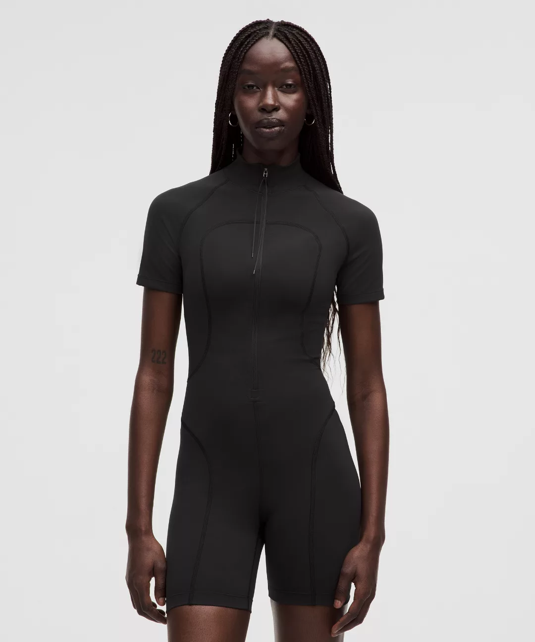 Everlux Front-Zip Bodysuit 6"