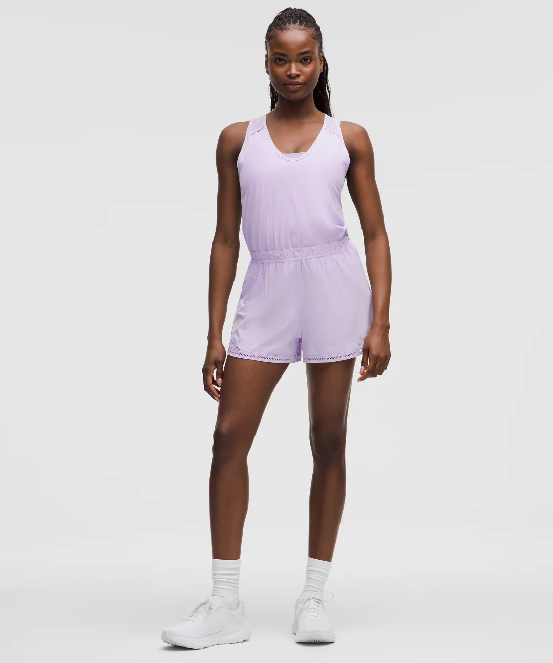 Hotty Hot Running Romper *Lace Trim