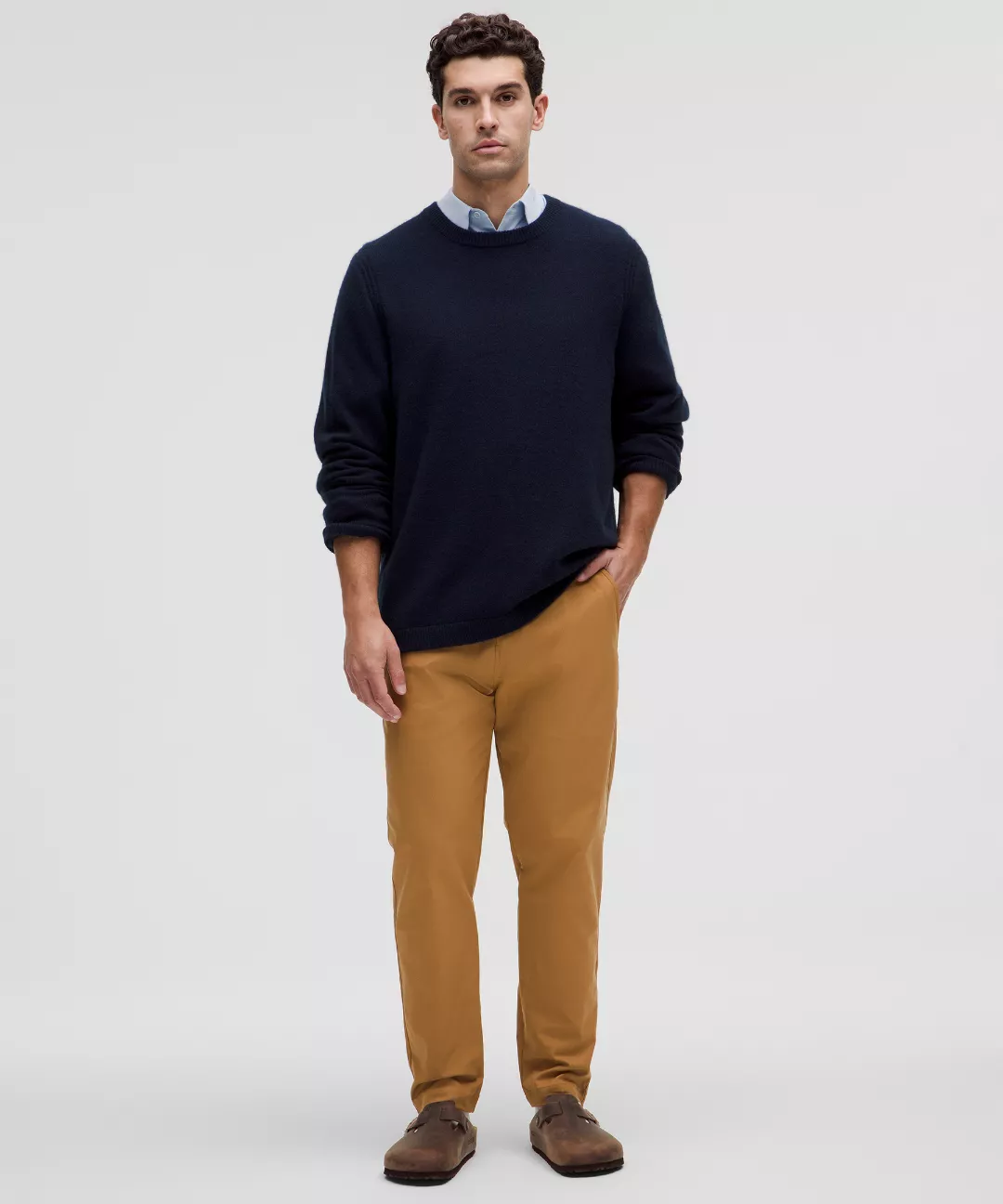 Slim-Tapered Smooth Twill Trouser *Cropped