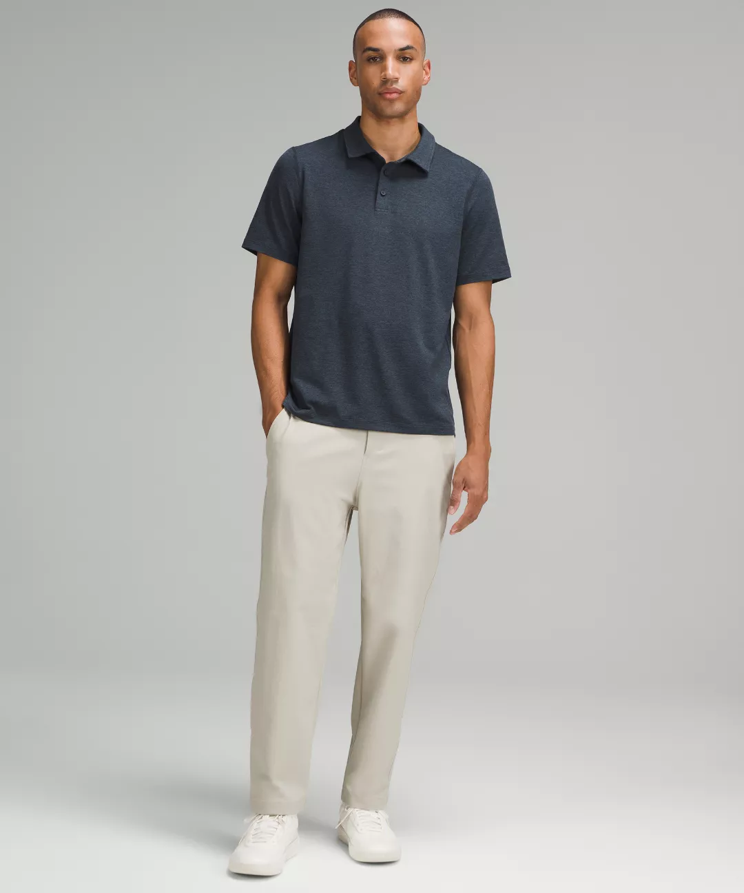 Soft Jersey Short-Sleeve Polo Shirt
