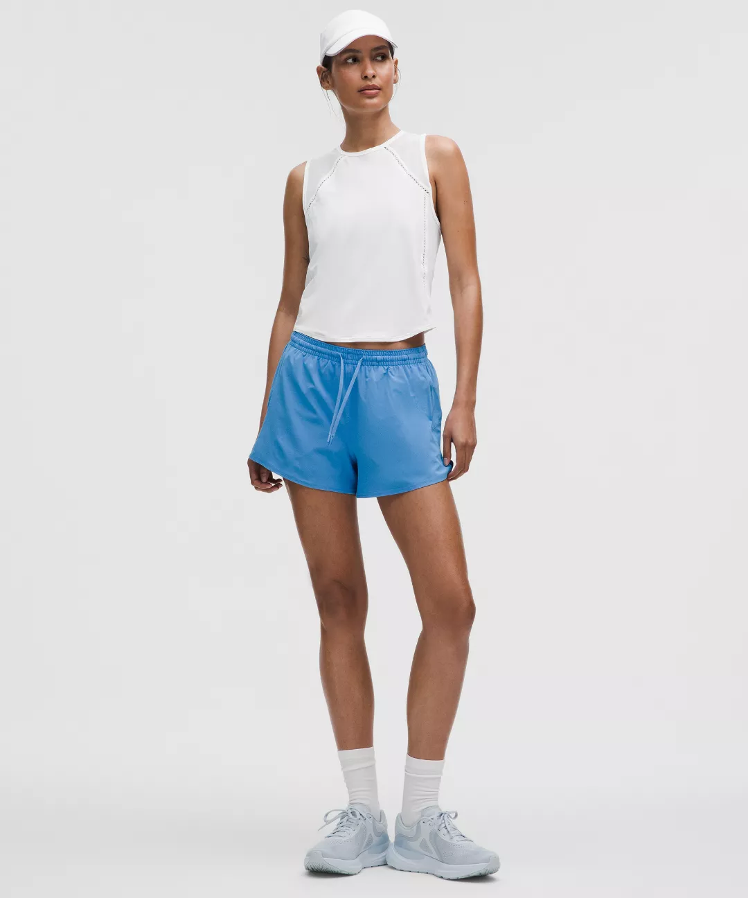 Sculpt Cropped Tank Top *Lace Trim