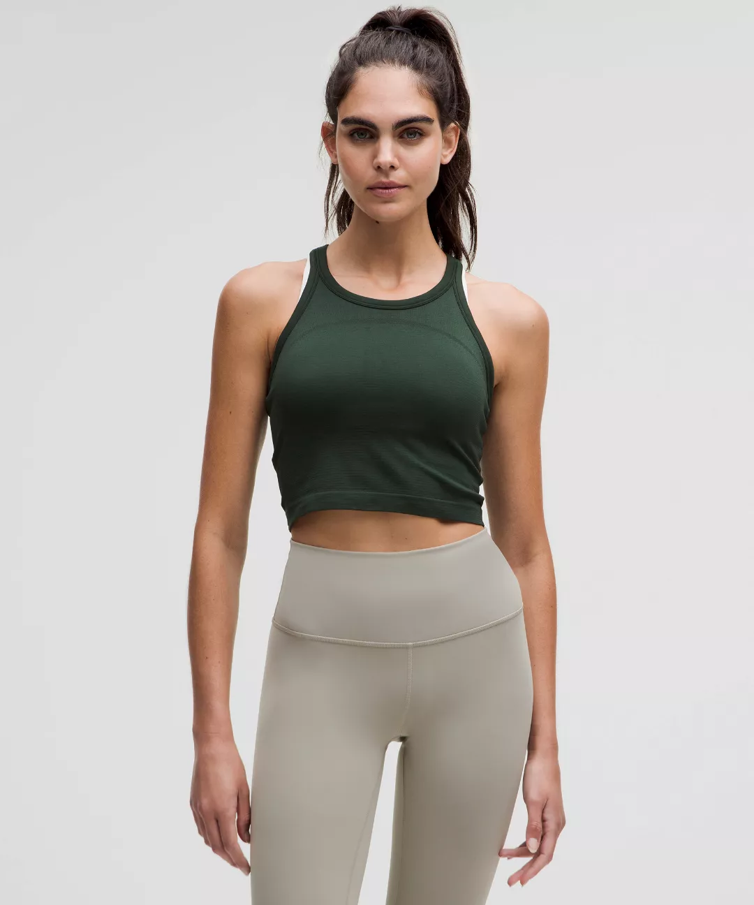 Swiftly Tech Cropped Racerback Tank Top 2.0