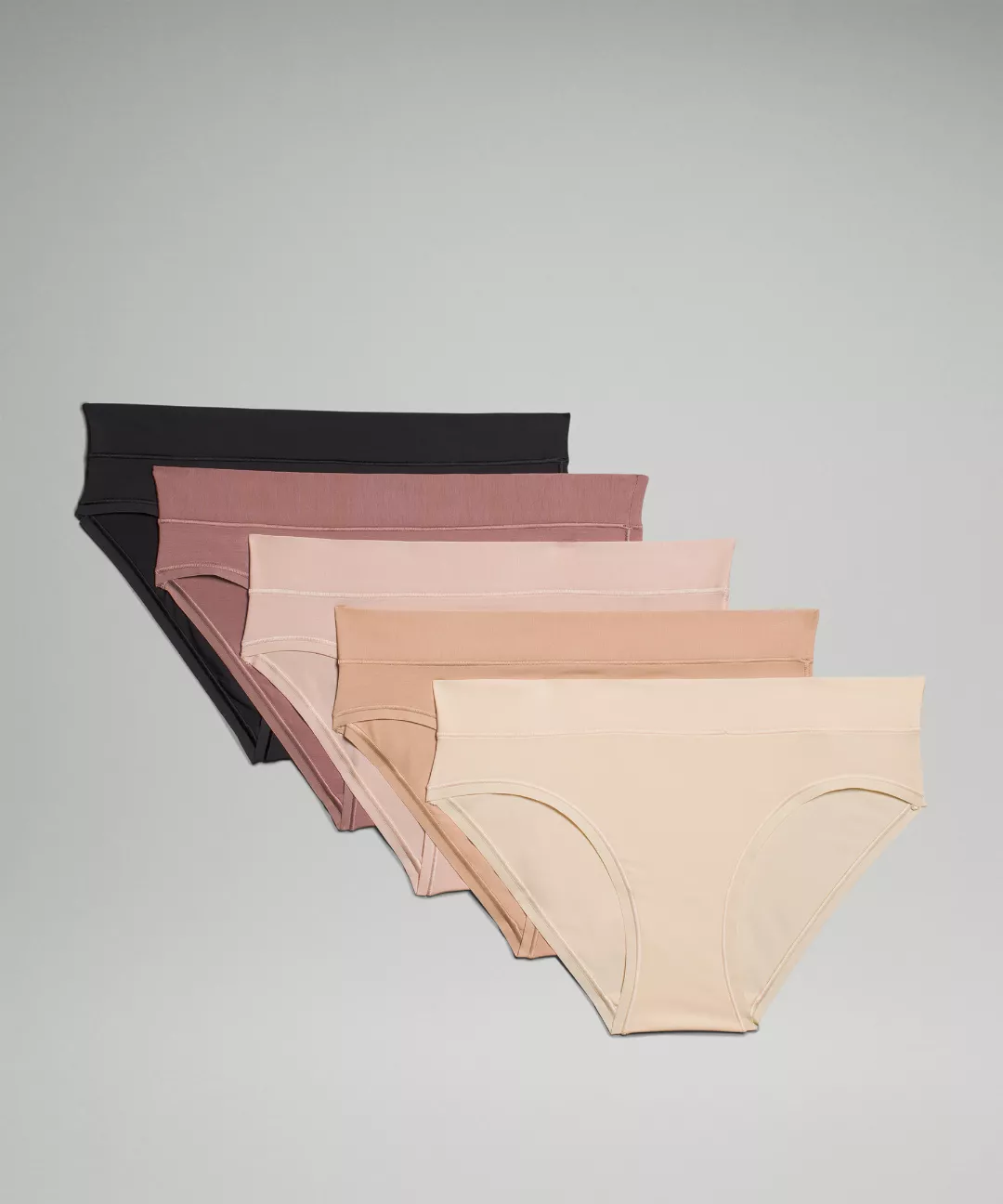 UnderEase Mid-Rise Bikini Underwear *5 Pack