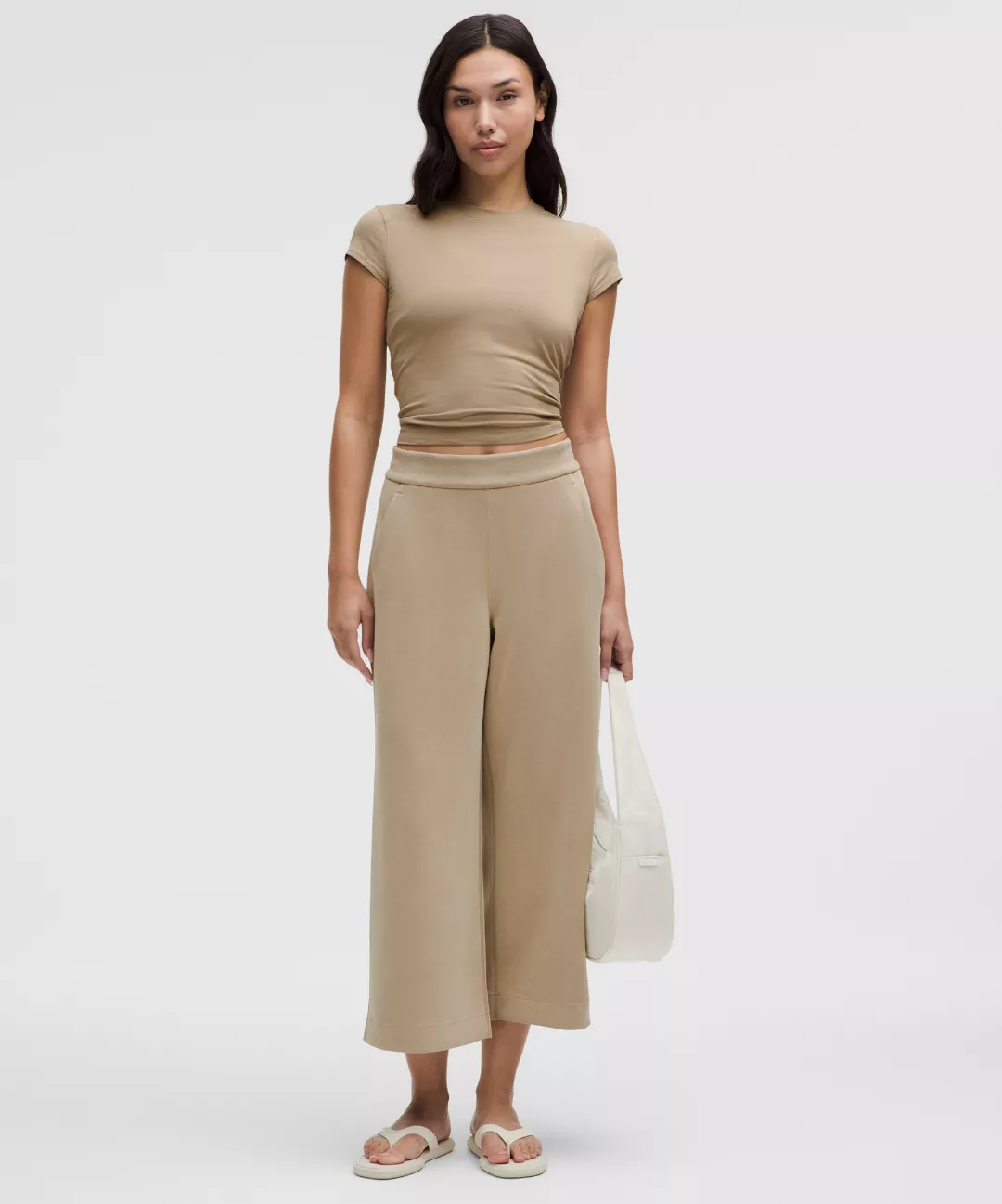 Softstreme High-Rise Wide-Leg Cropped Pant