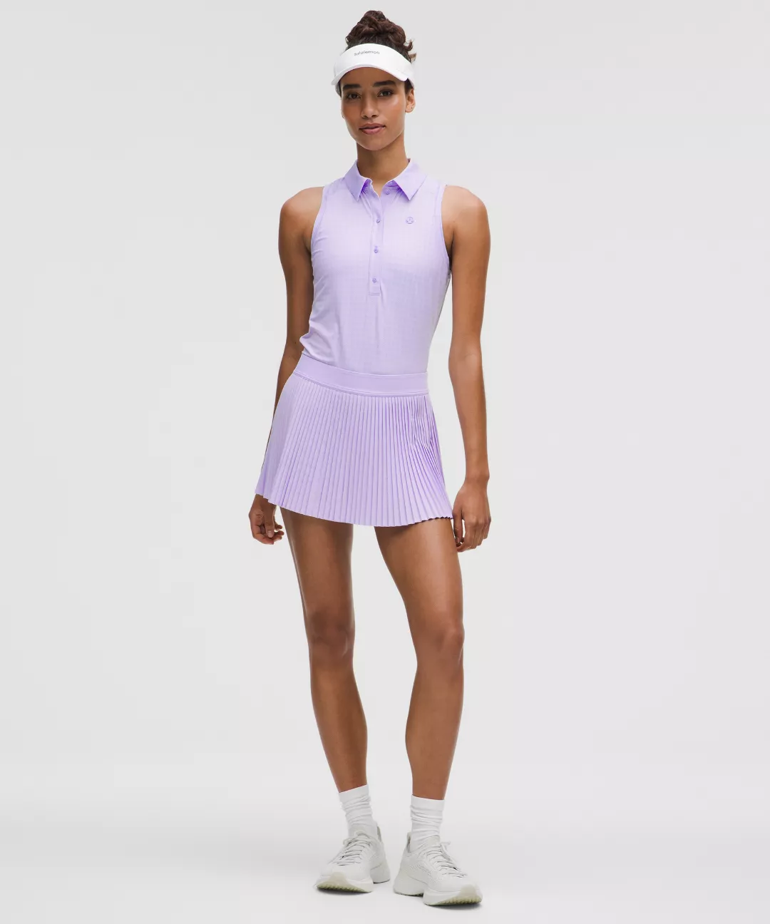 Quick-Dry Sleeveless Polo Shirt *Straight Hem