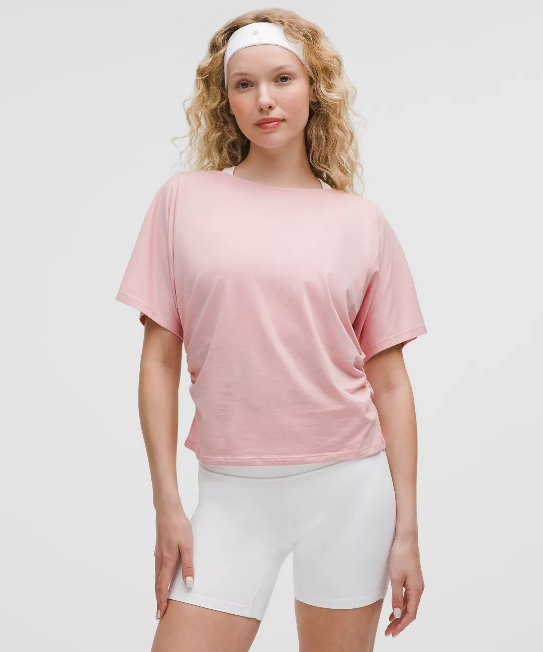 Organic Cotton Ruched-Sides T-Shirt